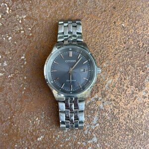 Citizen Eco-Drive silver Addyson men's watch with 40mm case